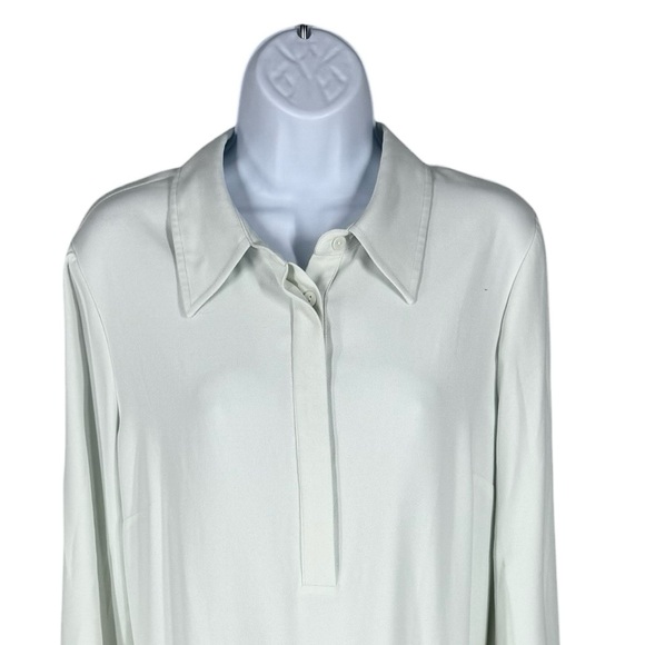 Tuckernuck Nadia Flounce Mini Dress Canary Yellow L NWT Long Sleeves Shirt Dress - Picture 6 of 12